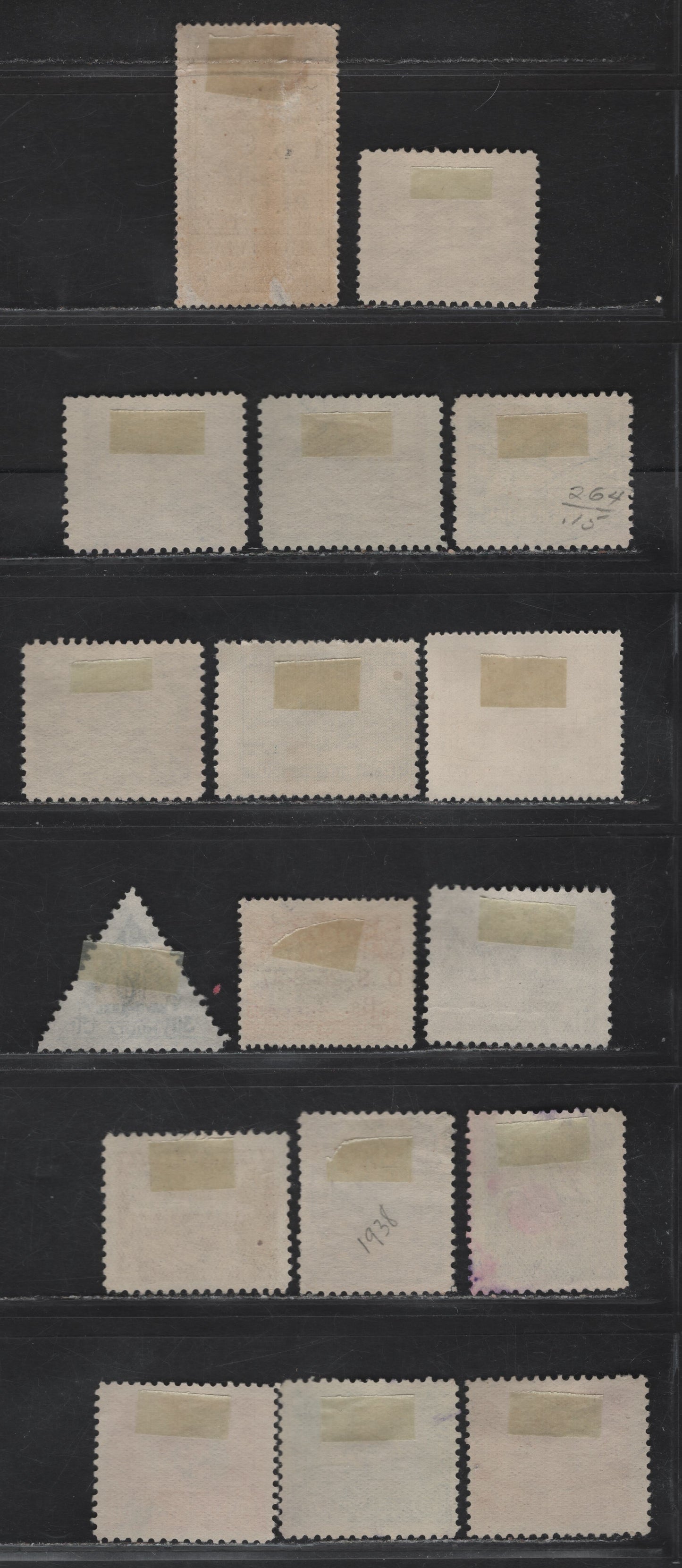 Lot 390 Bolivia SC#247-248, 250, 260-268, C9, C32, C56, C59, J9 75c-30c Dull Blue-Grey Blue Allegorical Figure Of Learning-Symbol Of Revolution, 1938-1939 Pictorial Definitives-Postage Due, 17 Fine & VF Used Singles