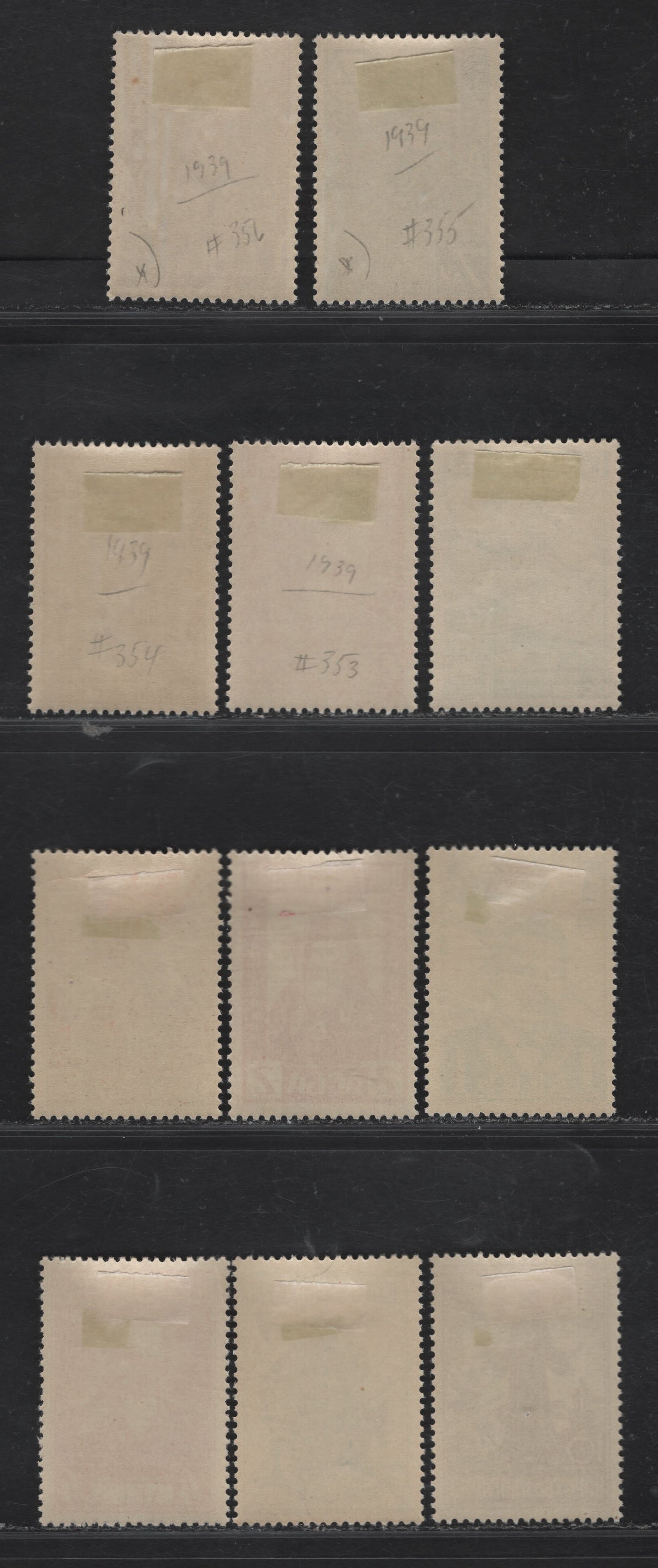 Lot 399 Bulgaria SC#352-356, 378-383 1L-10L Yellow Green-Red-Brown Gymnast On Bar - Kolio Ficheto, 1939-1940 Yunak Gymnastic Tournament - Liberation Of Bulgaria From Turkey, 10 Fine & VFOG Singles