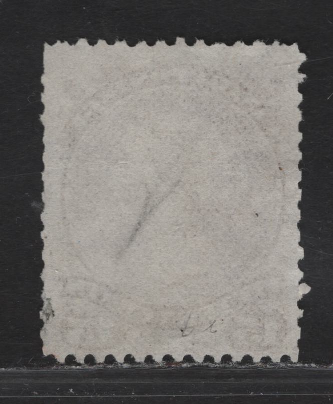 Lot 41 (C) Canada #29v 15c Grayish Purple Queen Victoria, 1868-1876 Large Queen Issue, A Fair Used Single, Paper FO-Y (Duckworth 6 - Bothwell), Perf 12.15x12, Short Perfs, Possibly Reperfed On Both Sides.