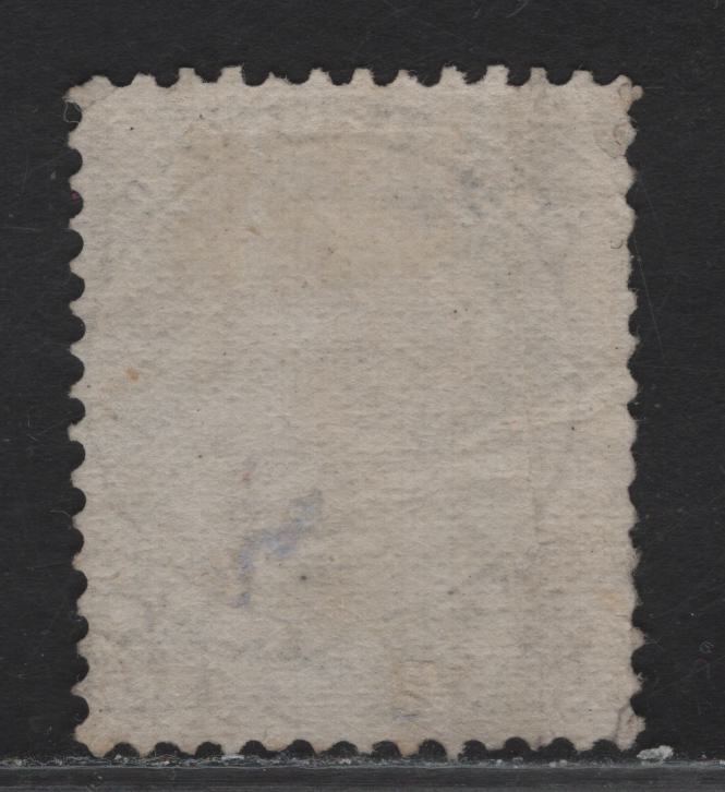 Lot 43 (C) Canada #30a 15c Deep Gray Queen Victoria, 1868-1876 Large Queen Issue, A Fair Used Single, Mid Montreal Printing, Paper FO-UI (Duckworth 10), Perf 11.75x12.1, Tiny Margin Split In UL Corner.