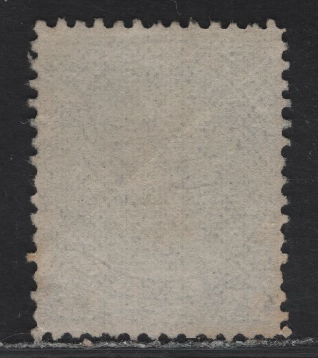 Lot 50 (C) Canada #30i 15c Slate Queen Victoria, 1868-1876 Large Queen Issue, A Very Good Used Single, Mid Second Ottawa Printing, Paper SO-JJ, Perf 12.1, Light Diagonal Bend, Light Smudge Cancel .