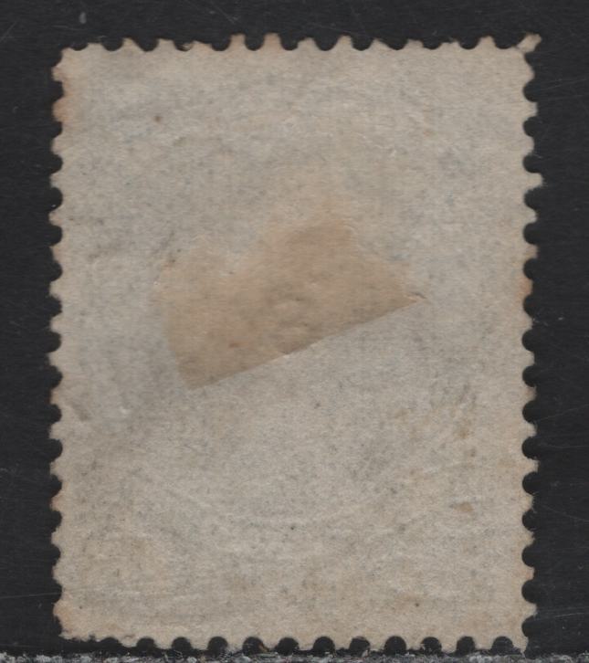 Lot 52 (C) Canada #30i 15c Bluish Slate Gray Queen Victoria, 1868-1876 Large Queen Issue, A Fine Used Single, Late Second Ottawa Printing, Paper SO-JJ, Perf 12.1, Showing Guide Dot At LL.