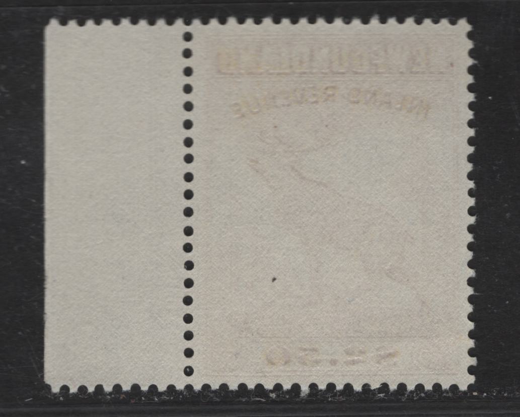 Lot 63 (C) Newfoundland Van Dam#NFR51 $2.50 Mustard Moose, 1966 Inland Revenue Issue, A VFNH Single, Bradbury Wilkinson, Perf 13.25x13.5