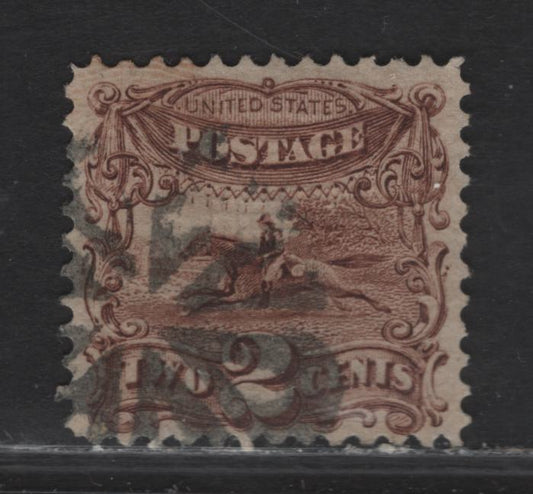 Lot 83 United States SC#113 2c Brown Horse, 1859 Pictorial Issue, A Very Fine Used Single