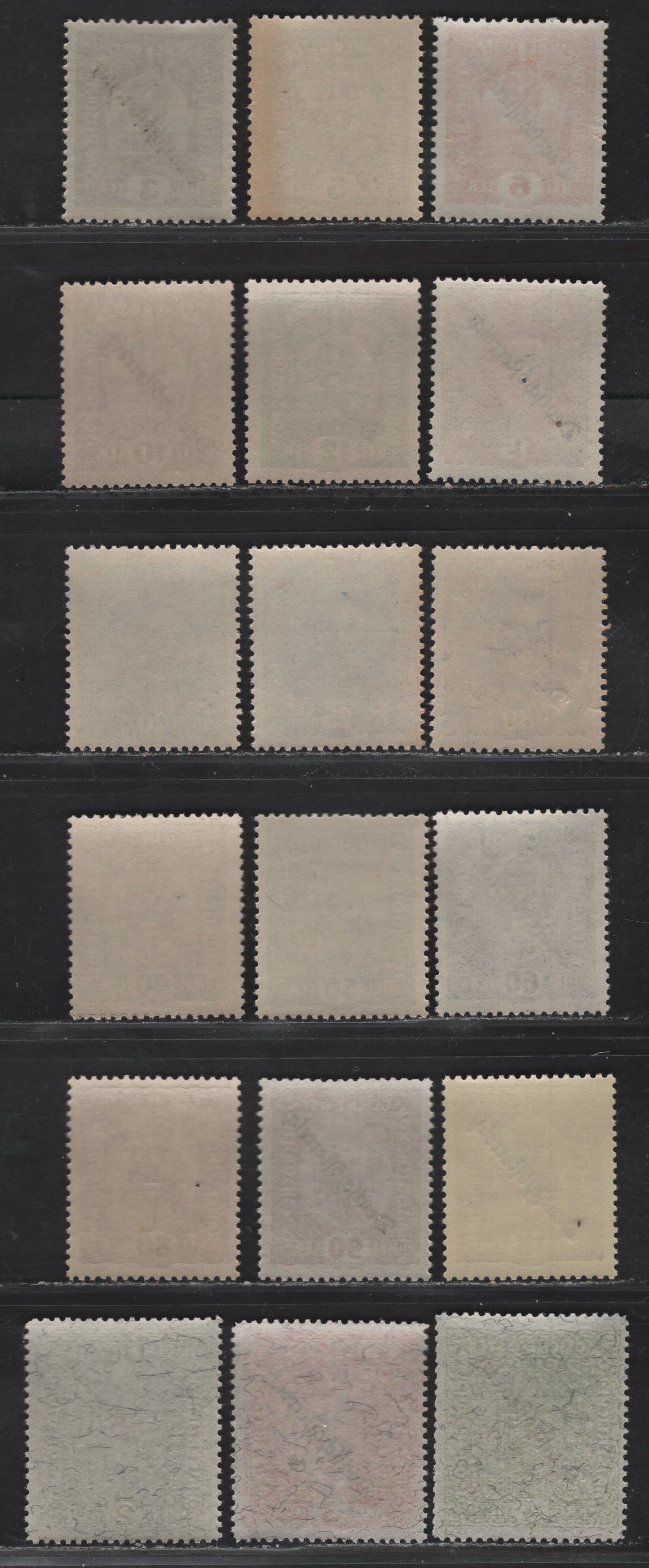 Lot 91 Austria SC#181-198 3h - 4k Bright Violet - Yellow Green Coat of Arms, 1918-1919 New Republic Overprinted Issue, 18 F/VFNH Singles, Short Set to 4k, Nearly All VF & NH