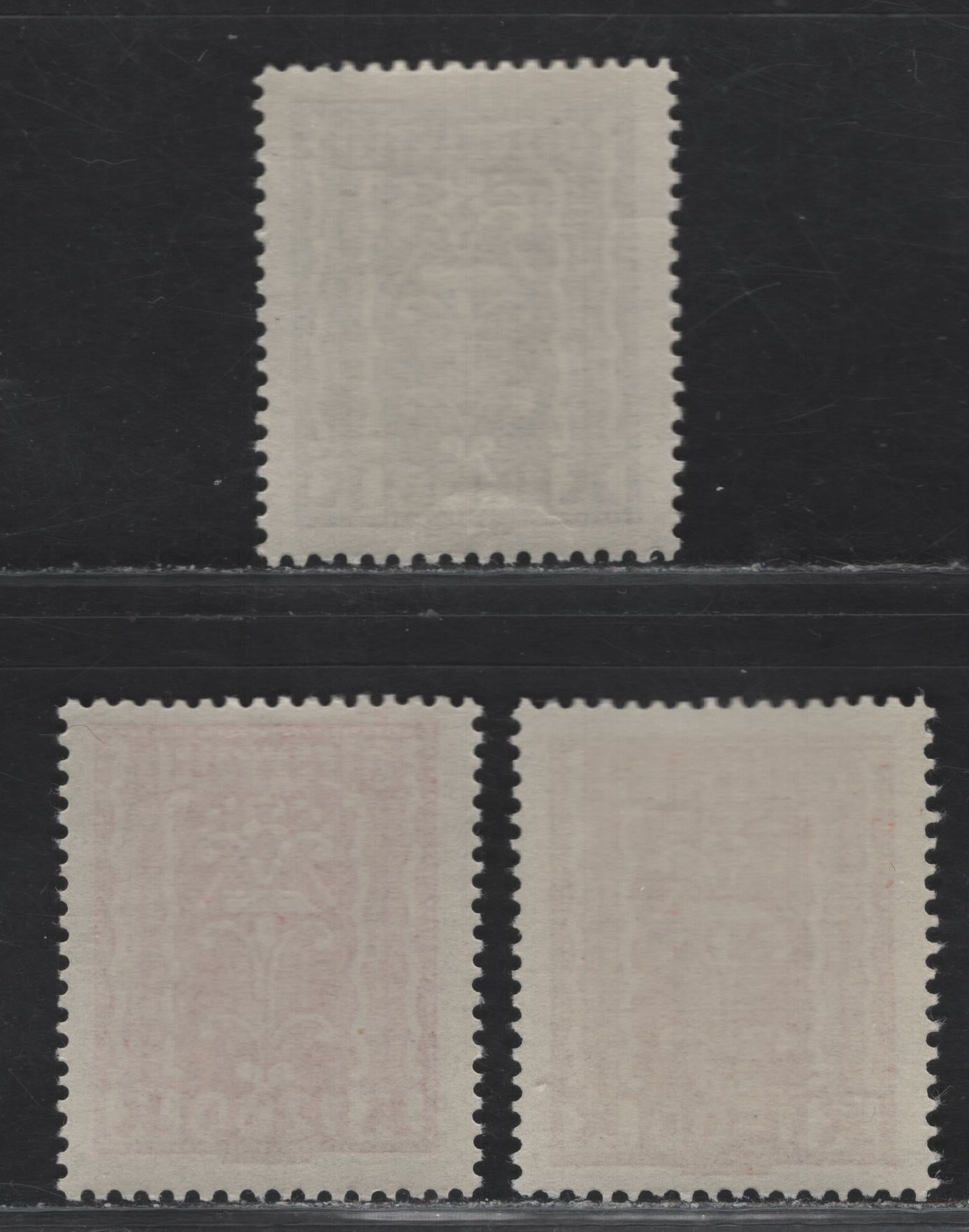 Lot 92 Austria SC#281-283 1000k - 1500k Violet - Orange Symbols, 1922-1924 Symbols of Labor & Industry Issue, 3 VFNH Singles