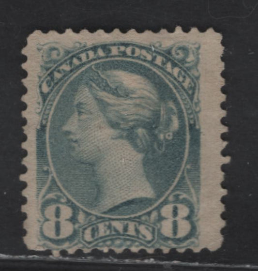 Lot 133 (C) Canada #44a 8c Blue Gray Queen Victoria, 1888-1897 Small Queen Issue, A Good Unused Single, Mid 2nd Ottawa Printing, Paper 2O-HH, Perf 12.1, Small Corner Crease.