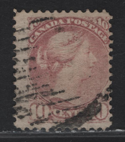 Lot 139 (C) Canada #40i 10c Light Rose Lilac Queen Victoria, 1870-1893 Small Queen Issue, A Very Good Used Single, Mid Montreal Printing, Paper MM-B, Perf 12.