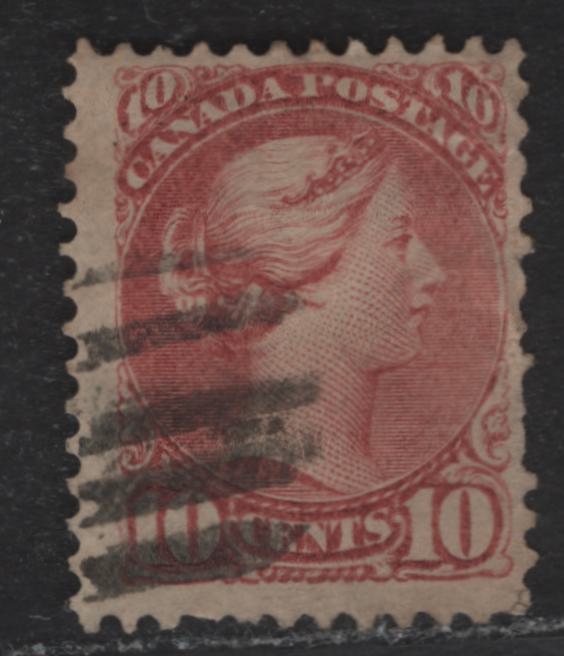Lot 146 (C) Canada #45a 10c Deep Dull Brownish Rose Queen Victoria, 1888-1897 Small Queen Issue, A Good Used Single, Mid 2nd Ottawa Printing, Paper MM-O, Perf 12.1, Some Internal Wrinkles.