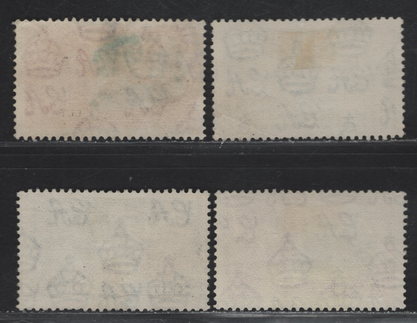 Lot 204 (C) Barbados SG#241-244 1d - 1/- Deep Blue & Scarlet - Slate & Purple Windsor Castle, 1935 Silver Jubilee Issue, 4 Fine Used Singles