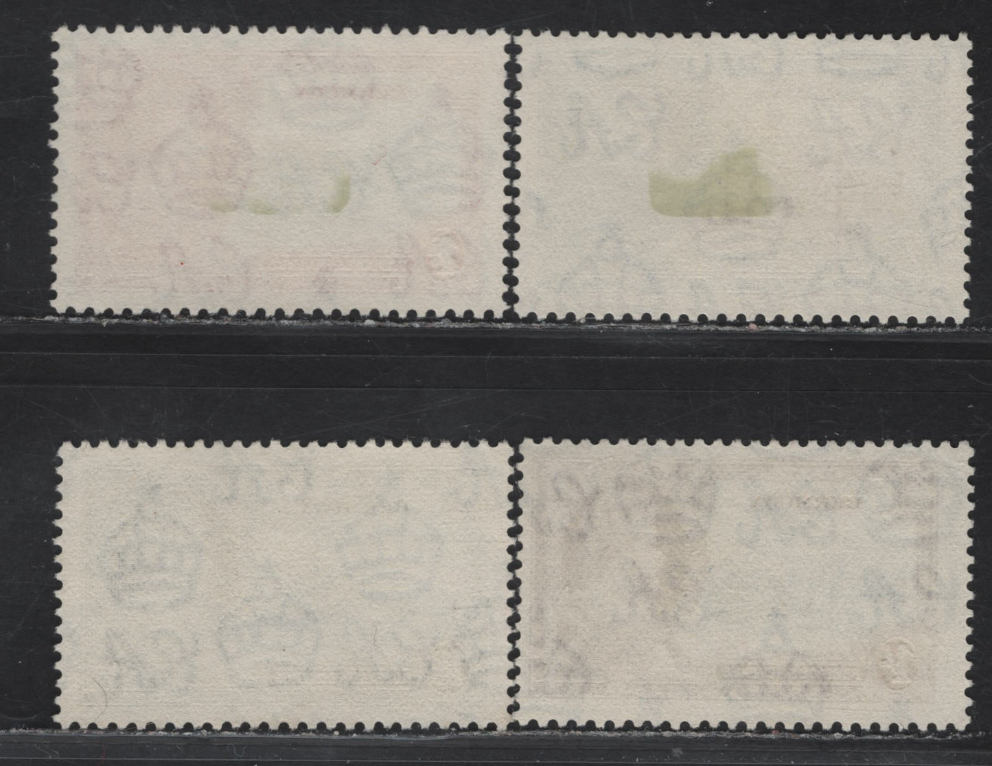 Lot 233 Bermuda SG#94-97 1d - 1/- Deep Blue & Scarlet - Slate & Plum Windsor Castle, 1935 Silver Jubilee Issue, 4 Fine/Very Fine Used Singles