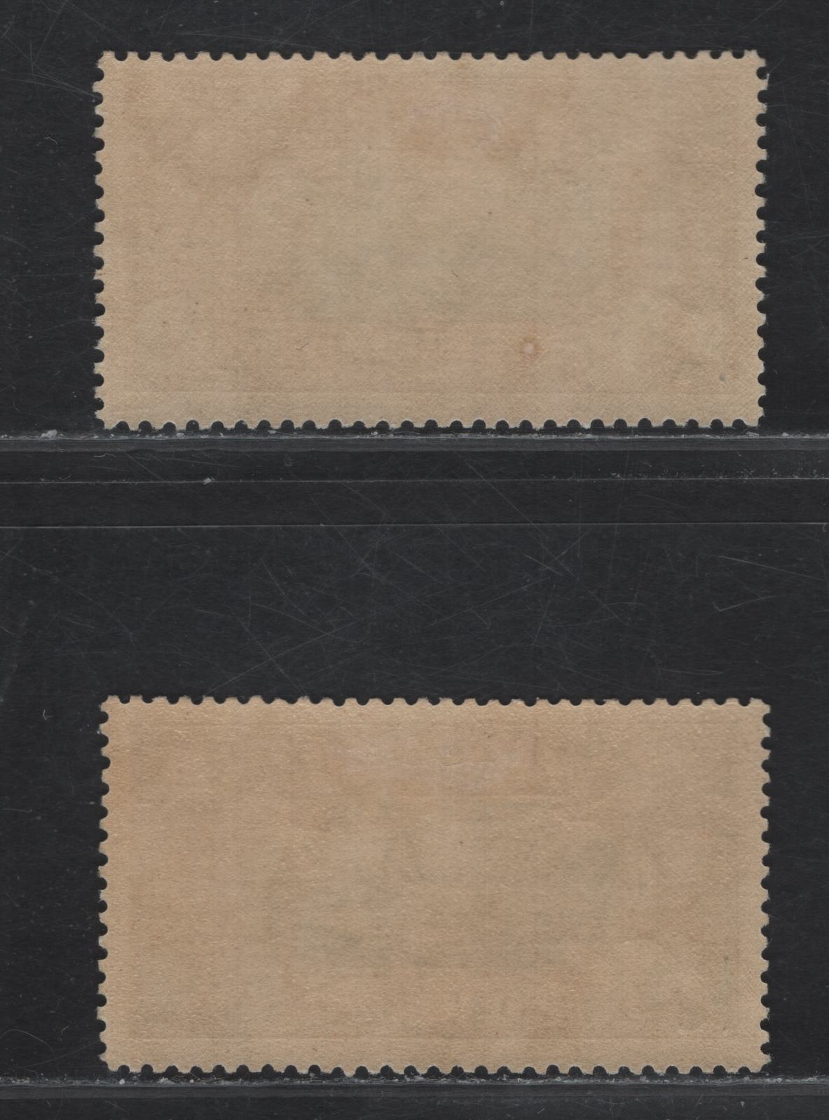 Lot 289 Iceland SC#C4-C5 15a - 20c Orange Brown & Dull Blue - Bistre Brown & Slate Blue Snaefellsjokull Extinct Volcano - Fishing Boat, 1930 Parliament Millenary Airmail Issue, 2 VFOG Singles