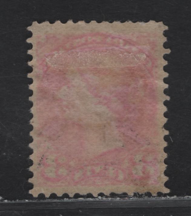Lot 61 (C) Canada #41var 3c Aniline Vermillion Queen Victoria, 1888-1897 Small Queen Issue, A VFOG Single, Montreal Gazette Printing, Paper MM-A, Perf 12x12.25.