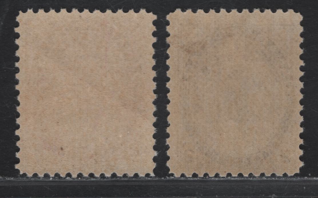 Lot 127 (C) Canada #76, 76ii 2c Deep Purple - Reddish Purple Queen Victoria, 1898-1902 Numeral Issue, 2 FNH Singles, Papers ABN-BB & ABN-A, Perfs 12 & 11.9x11.8