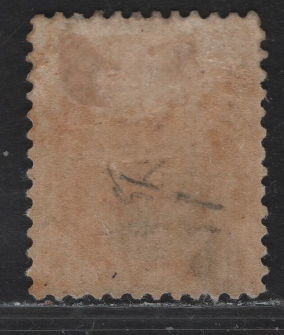 Lot 163 (C) Canada #82 8c Orange, 1898-1902 Queen Victoria Numeral Issue, A FOG Single On Paper ABN-II, Perf 12x11.9