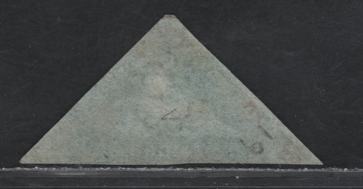 Lot 2 Cape of Good Hope SG#4a 4d Blue Reclining Hope, 1853 Reclining Hope Issue, A FOG Single, 3 Clear Margins - 1 Full & Two Close, Scarce Mint Stamp, Large Part Gum Which Appears To Be Original, But Cert Says Has Been Added.