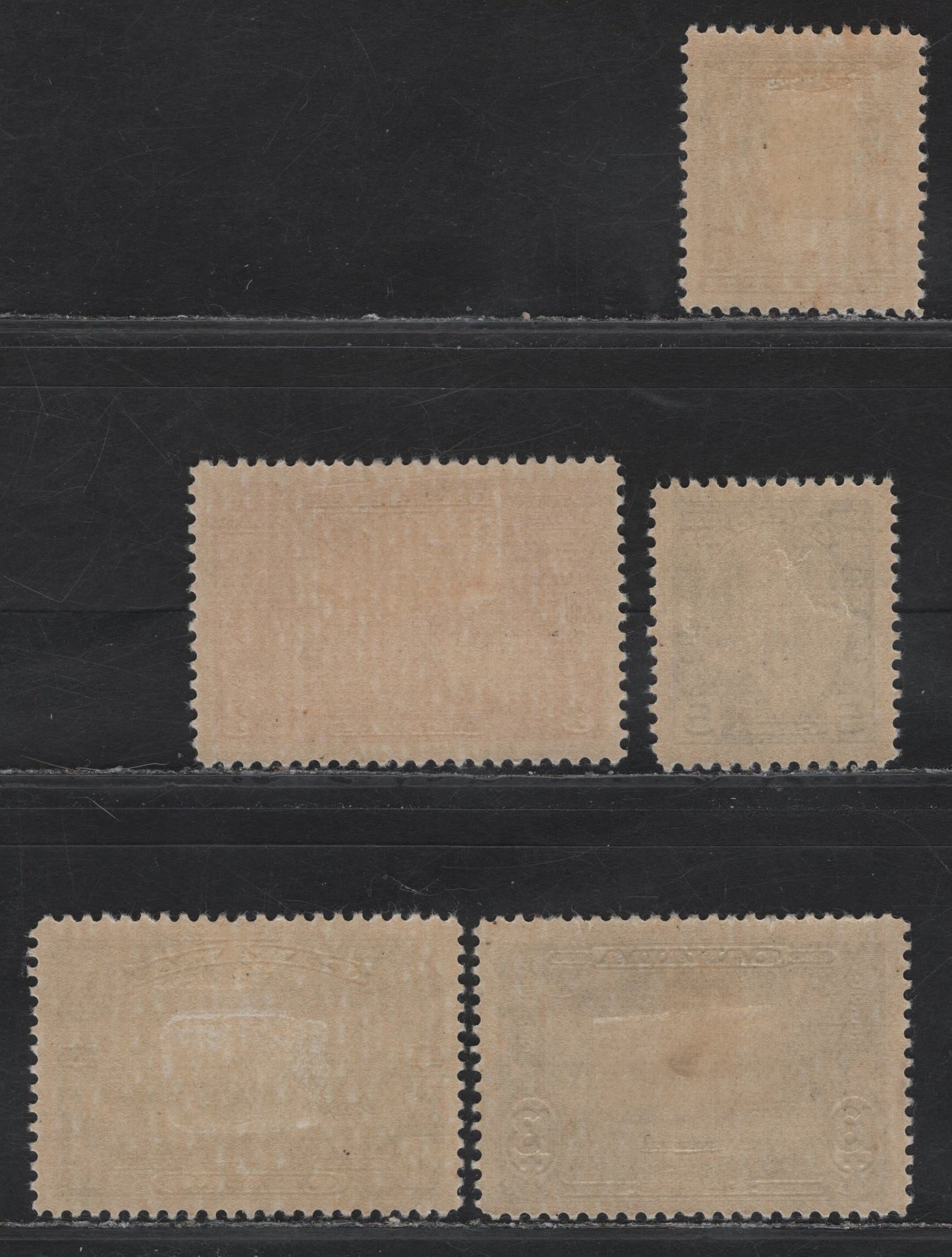 Lot 220 Canada #211, 213-216 1c - 13c Green - Dark Blue Princess Elizabeth - Royal Yacht, 1935 Silver Jubilee Issue, 5 F/VFNH Singles, Nearly Complete Fine/Very Fine Hinged Set, Various Perfs & Perfs