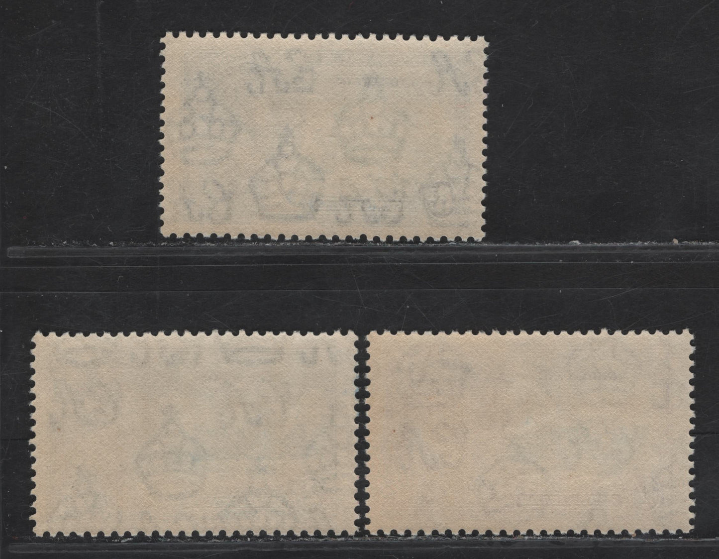 Lot 279 Gibraltar SG#114-117 2d - 1/- Ultramarine & Gray - Slate & Rose Purple KGV & Windsor Castle, 1935 Silver Jubilee Issue, 4 VFNH Singles, Full NH Set, Well Centered, Excluding 3d.