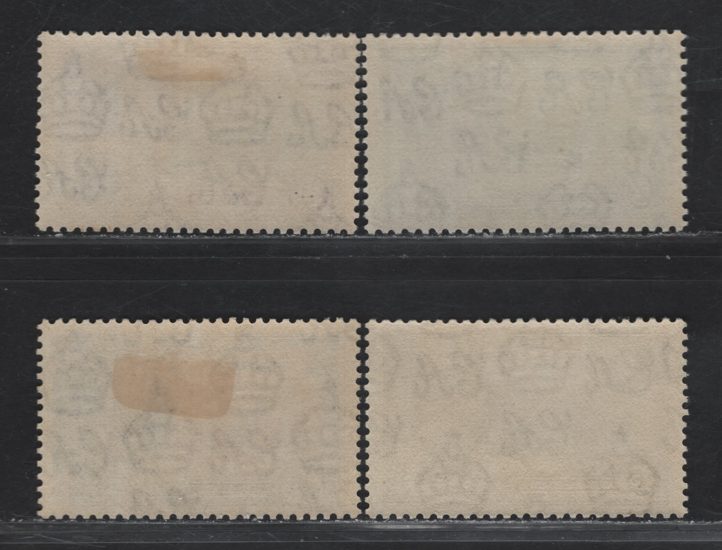 Lot 306 Gold Coast SG#113-116 1d - 1/- Ultramarine & Gray - Slate & Rose Purple KGV & Windsor Castle, 1935 Silver Jubilee Issue, 4 VFOG Singles, Basic VFOG Set