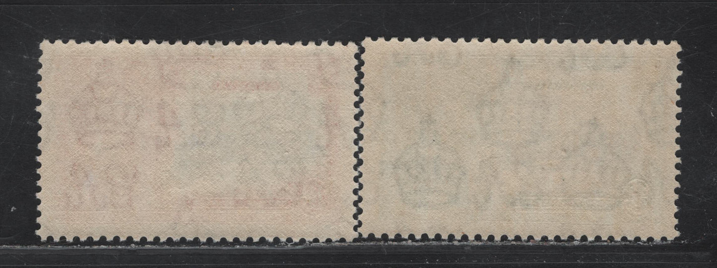 Lot 323 Grenada SG#145-146 1/2d & 1.5d Black & Green - Deep Blue & Scarlet KGV & Windsor Castle, 1935 Silver Jubilee Issue, 2 VFNH Singles