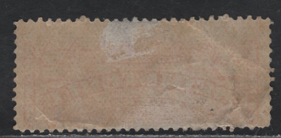 Lot 57 Canada #F1i 2c Dull Orange Red Registered, 1875-1896 Registered Issue, A Fair OG Single, Late Montreal Printing, Paper LM-O, Full Gum, But Several Wrinkles & Creases In The Lower Left Corner, And A Hinge Thin.