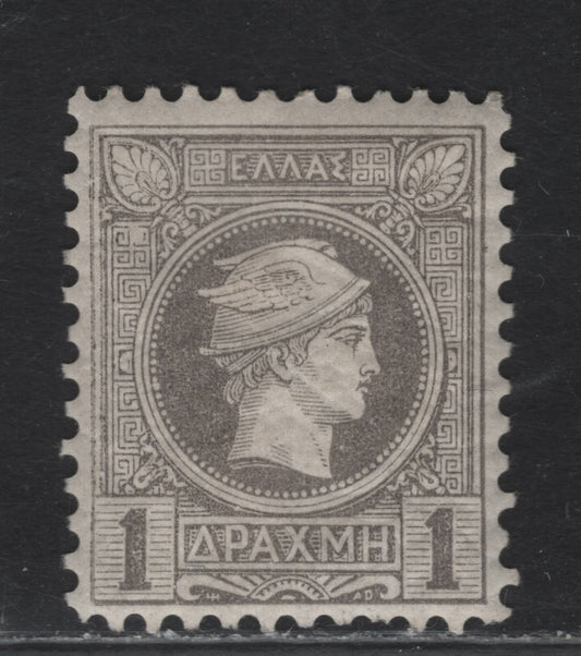 Lot 10 Greece SC#89 1d Gray Hermes, 1891 Small Hermes Head, A VFOG Single, Perf 11.5