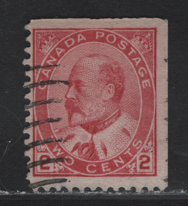 Lot 111 Canada #90bsvar 2c Carmine Rose King Edward VII, 1903-1908 King Edward VII Issue, A Very Fine Used Single, Paper ABN-BBB