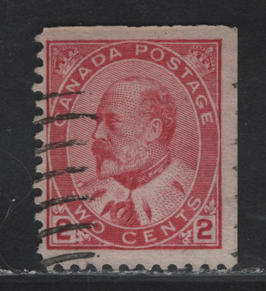 Lot 111 Canada #90bsvar 2c Carmine Rose King Edward VII, 1903-1908 King Edward VII Issue, A Very Fine Used Single, Paper ABN-BBB