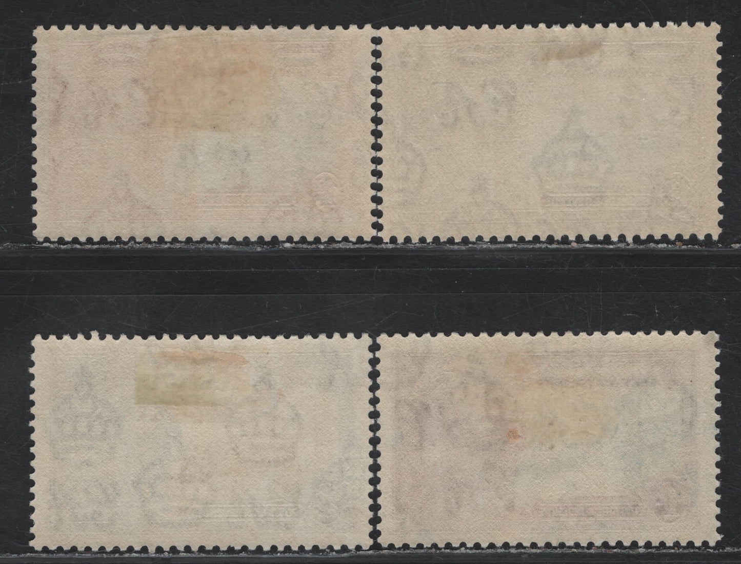 Leeward Islands SG#88-91 1d - 1/- Deep Blue & Scarlet - Slate & Purple KGV & Windsor Castle, 1935 Silver Jubilee Issue, 4 VFOG Singles, Basic Hinged Set