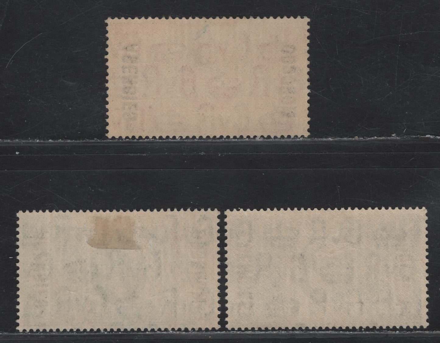 Lot 219 Morocco Agencies - British Currency SG#62-63, 65 1/2d - 2.5d Green - Blue KGV & Windsor Castle, 1935 Silver Jubilee Issue, 3 F/VFOG Singles