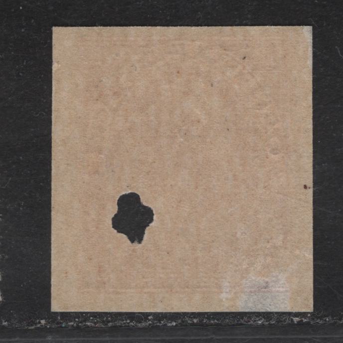 Lot 251 (C) Canada #138var 3c Carmine Red King George V, 1924 Admiral Imperfoate Issue, A VGOG Imperf Single, Paper ABN-M, Specimen Punch Cancel, Unlisted In Unitrade