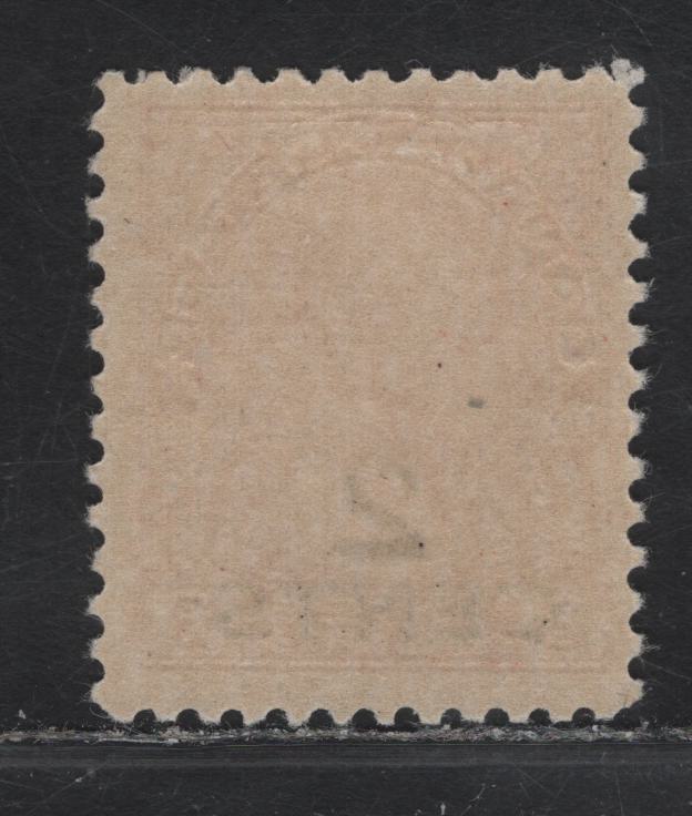 Lot 264 Canada #140 2c on 3c Deep Carmine Red King George V, 1926 Admiral Provisional Issue, A FOG Single, Paper ABN-J, Perf 12x11.9