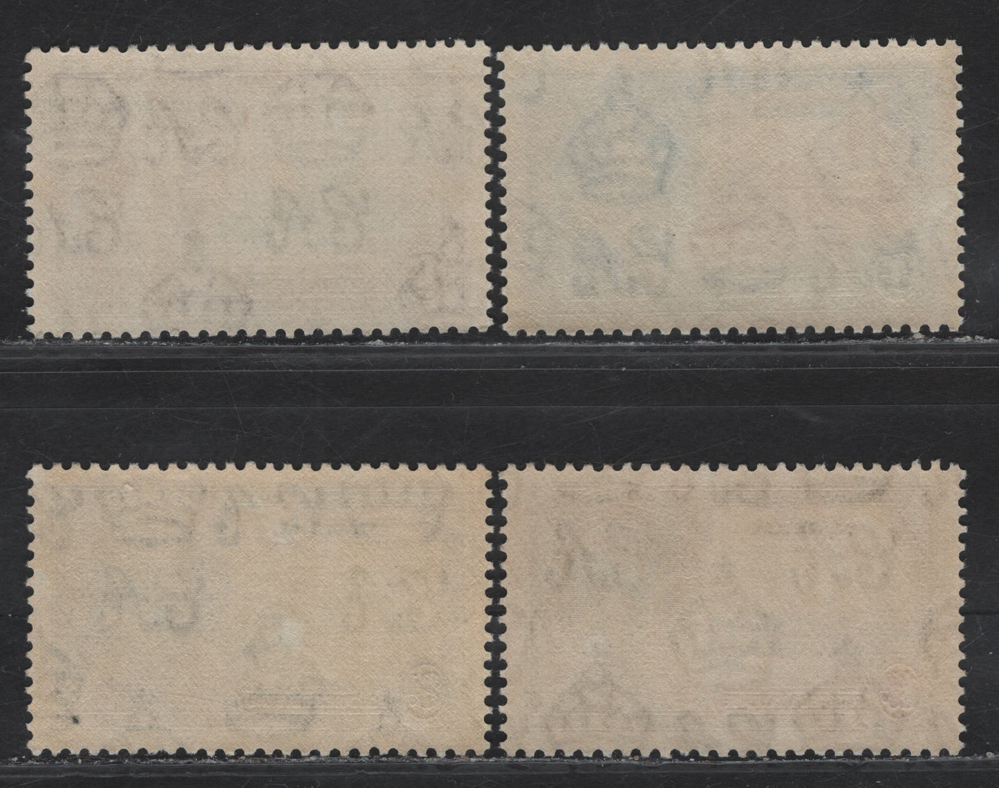 Nigeria SG#30-33 1.5d - 1/- Ultramarine & Gray -Slate & Purple KGV & Windsor Castle, 1935 Silver Jubilee Issue, 4 VFNH Singles, Basic NH Set
