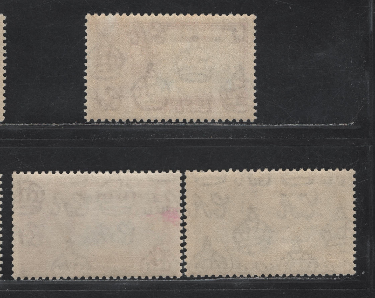 Lot 266 Nyasaland SG#123, 126 1d - 1/- Ultramarine & Gray - Slate & Purple KGV & Windsor Castle, 1935 Silver Jubilee Issue, 3 F/VFNH Singles, Two Different Shades Of 1/-