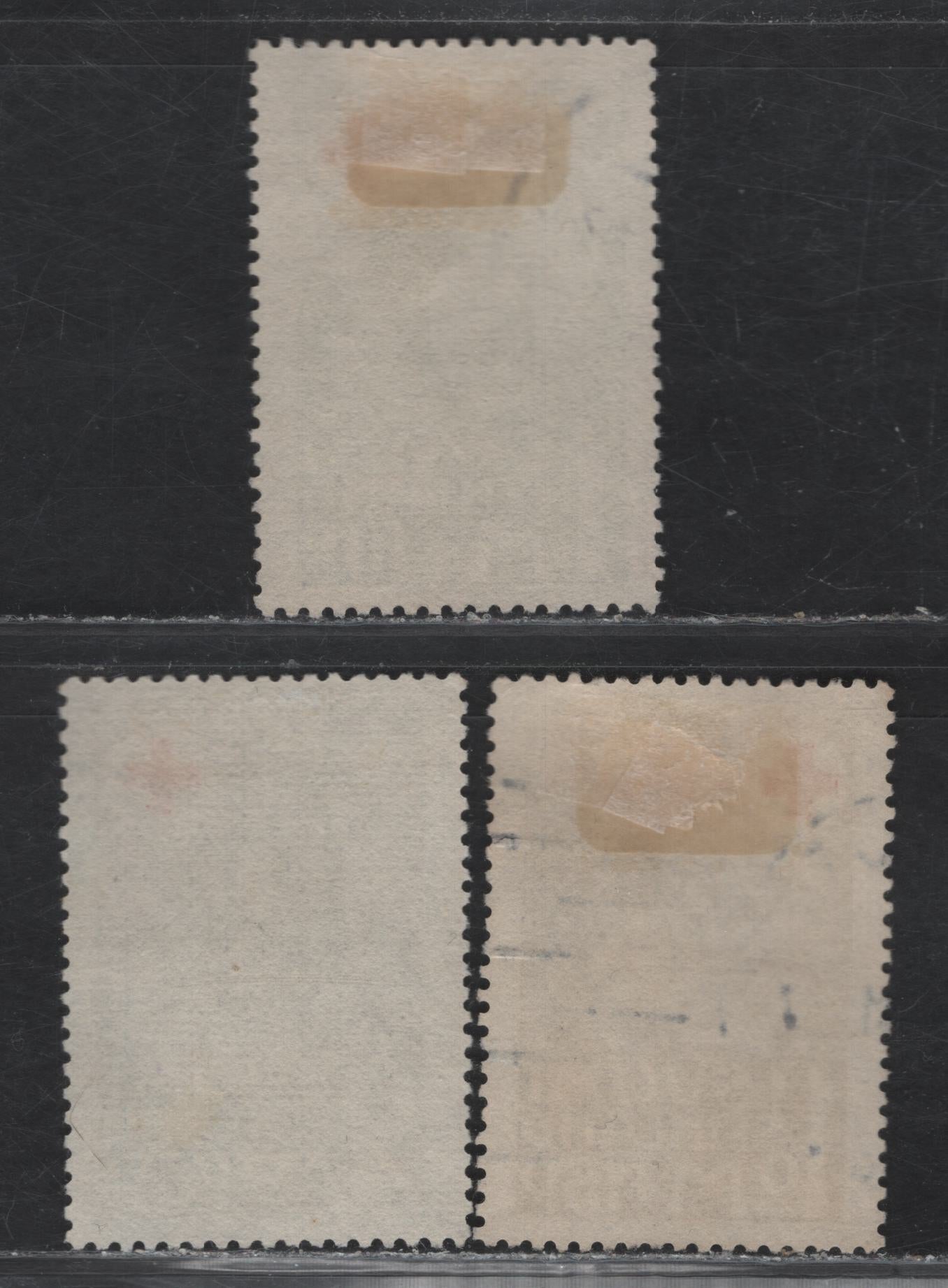 Lot 344 Finland (C) SC#B5-B7 1m+10p - 2m+20p Gray Green & Red - Dull Blue Church in Hattula - Fortress of Viipuri, 1931 Semi Postal Issue, 3 Very Fine Used Singles, B6 Looks Contemporaneous, But Cannot Be Certain About B5 & B7