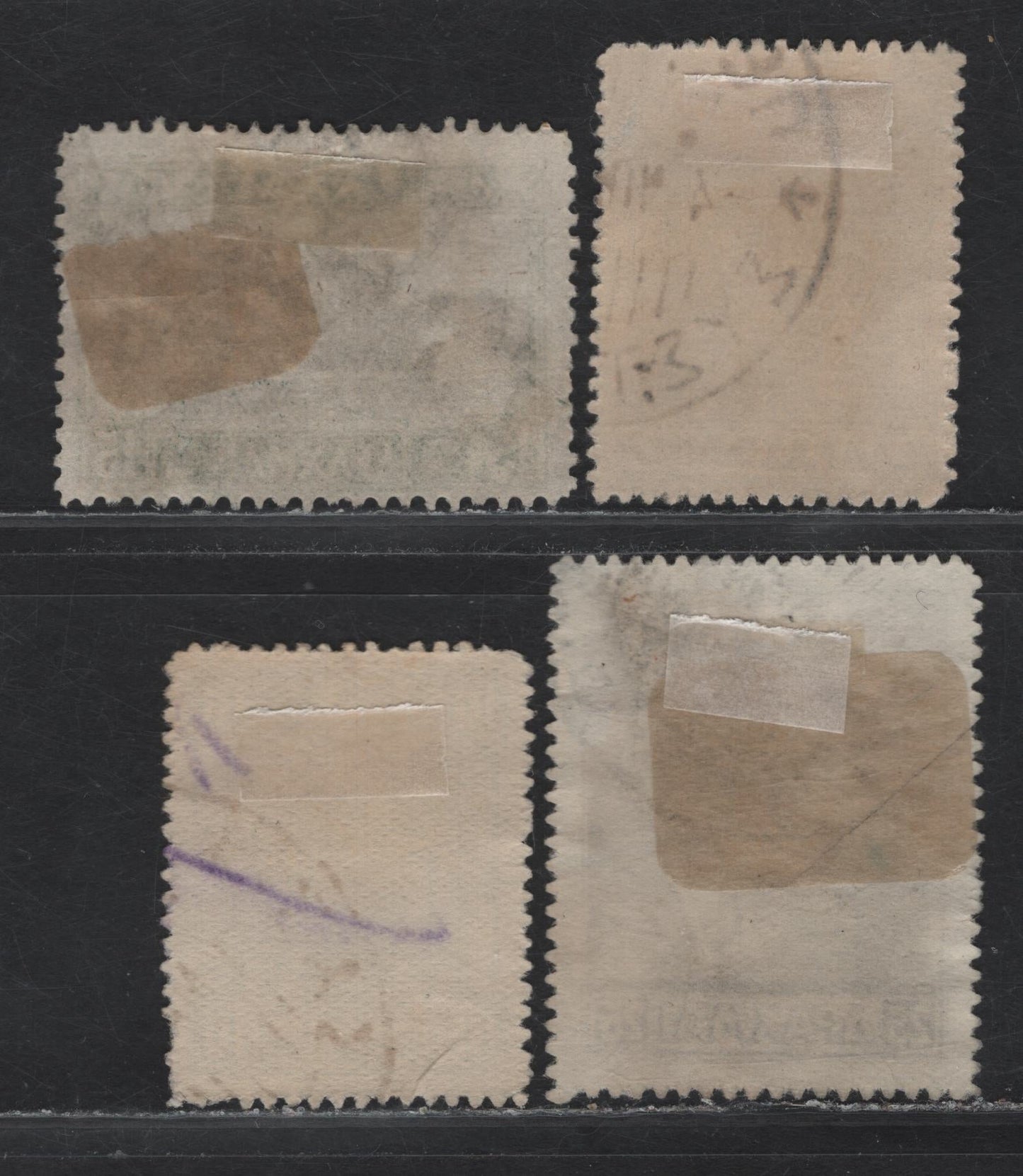 Lot 355 Greece SC#229-231, 333 5d - 25d Ultramarine - Indigo Hermes & Iris - Pictorial, 1913-1927 Lithograghed Hermes & Iris - Pictorial Issue, 4 Fine/Very Fine Used Singles, 10d Has A Small Wrinkle