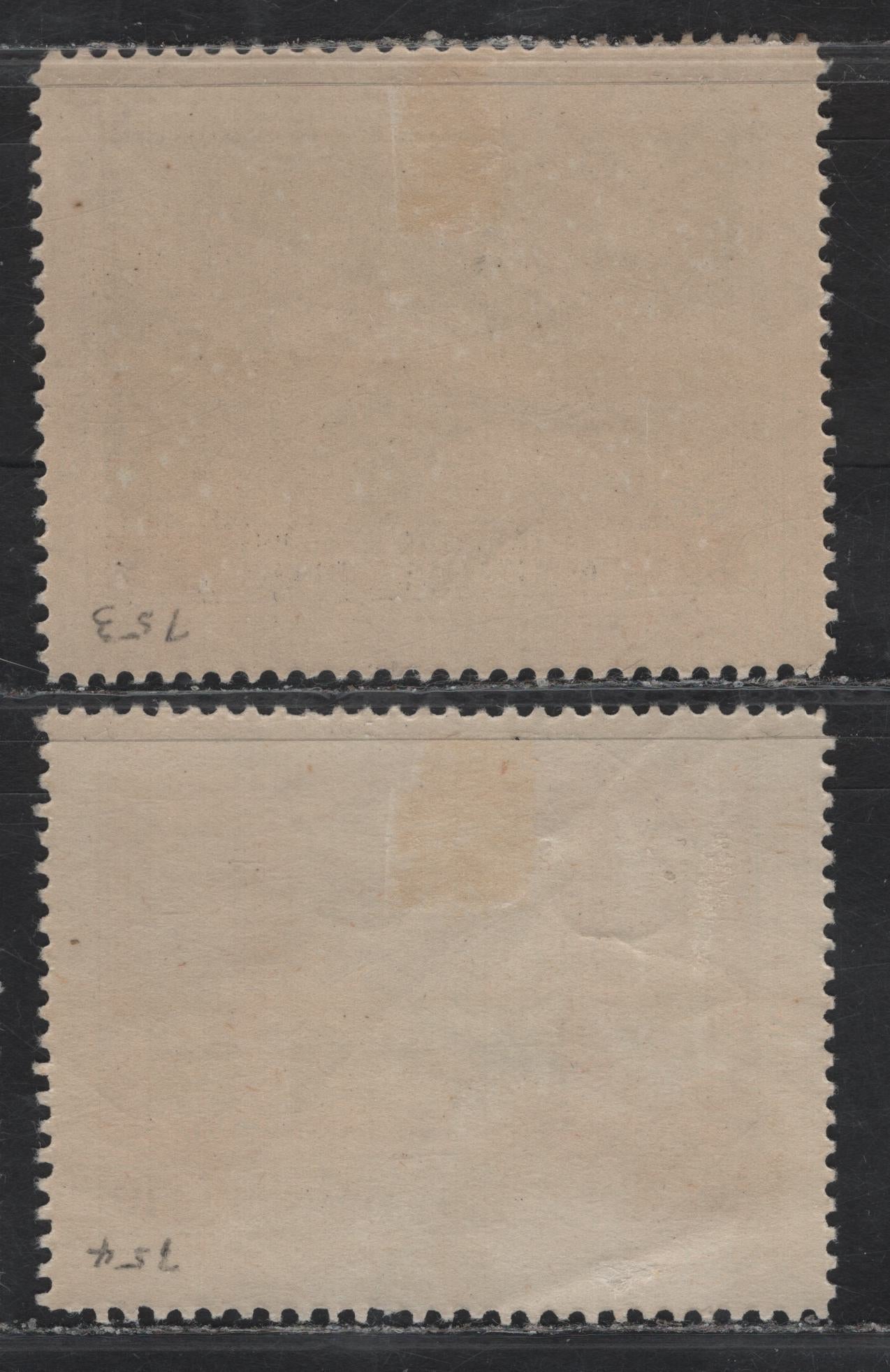 Lot 357 Greece SC#C3-C4 5d - 10d Multicolored Flying Boat over Map of Southern Europe/Colonnade, 1926 Airmail Issue, 2 F/VFOG Singles
