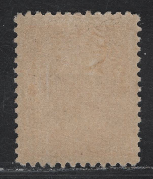 Lot 80 (C) Canada  #105 1c Yellow Orange King George V, 1911-1925 Admiral Issue, A VFOG Single, Wet Printing, Die 1, Retouched Frameline, Paper ABN-E, Perf 12.