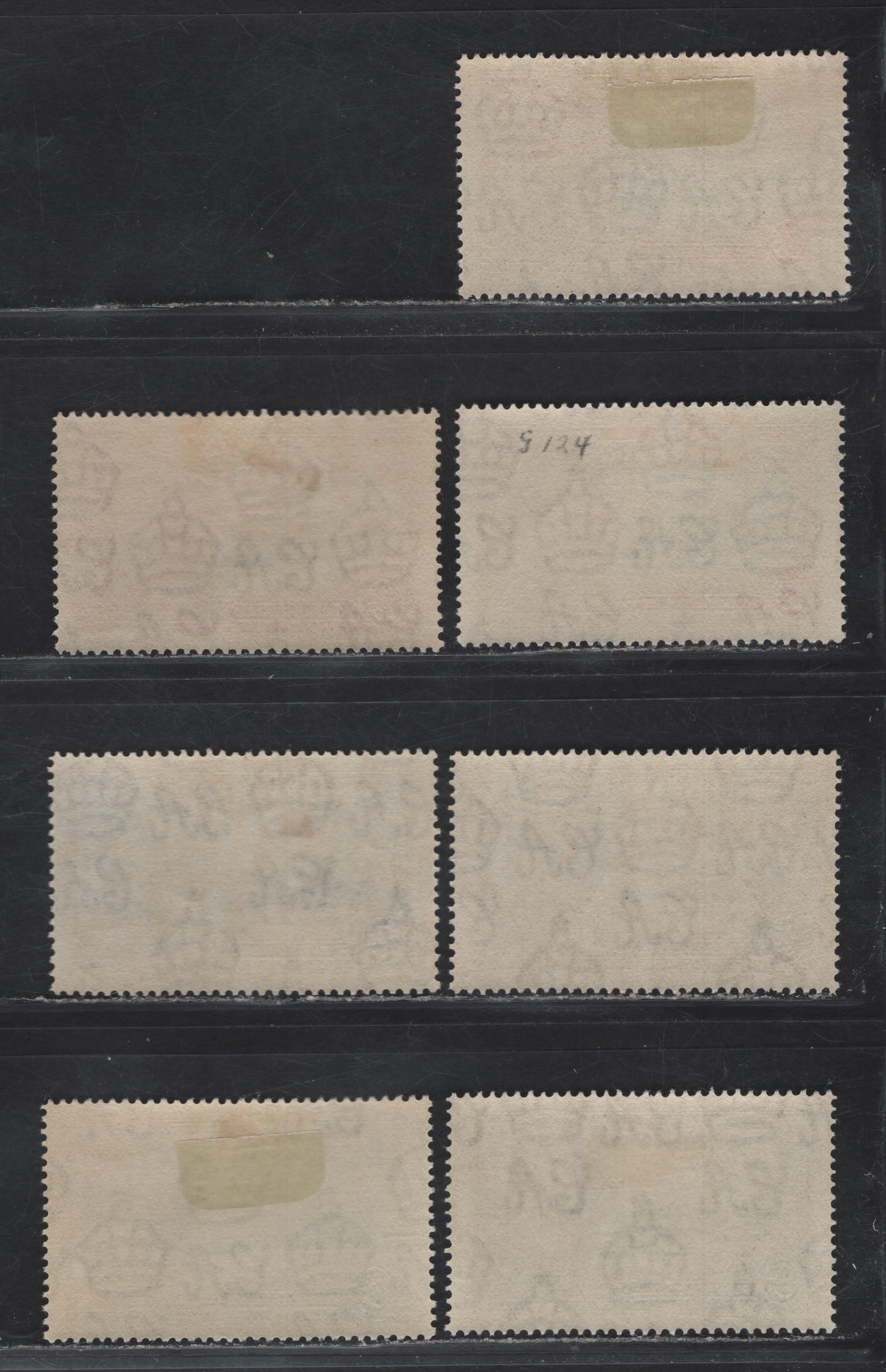Lot 100 St Helena SG#124-126 1.5d - 6d Deep Blue & Carmine - Green & Indigo KGV & Windsor Castle, 1935 Silver Jubilee Issue, 7 VFOG Singles, Shade Lot Showing Subtle Variations In Both Frame & Vignette Shades