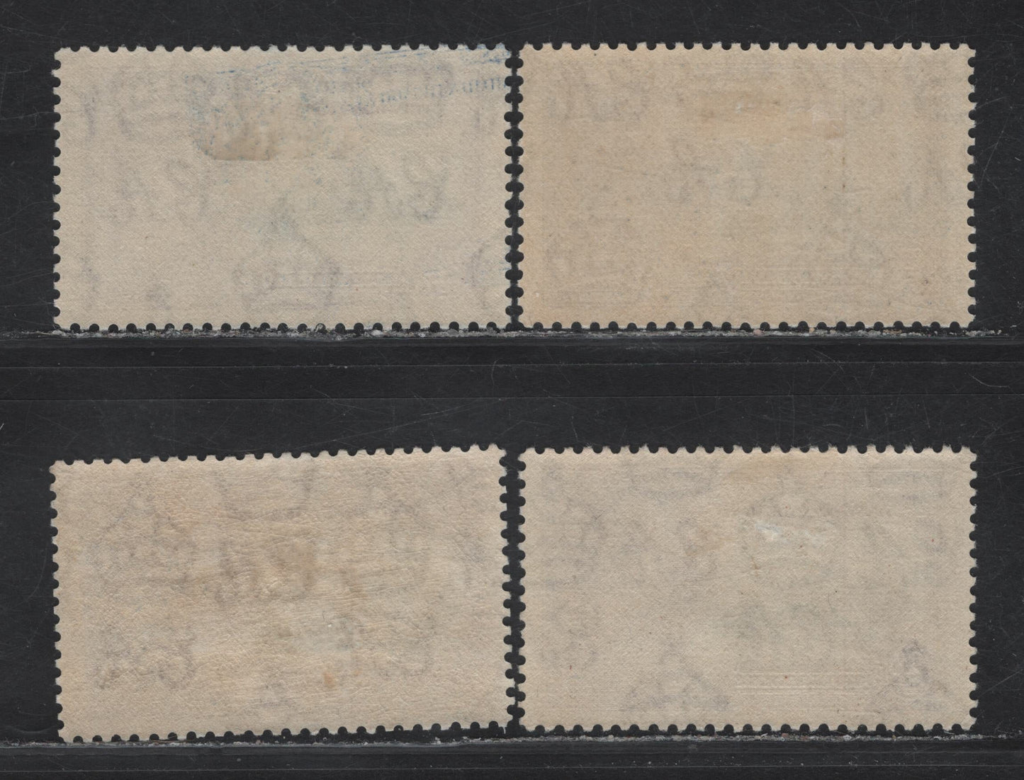 Lot 134 Trinidad & Tobago SG#242 24c Slate & purple KGV & Windsor Castle, 1935 Silver Jubilee Issue, 4 VFOG Singles, 4 Different Shades Of Frame & Vignette, Different From Those Included In 133