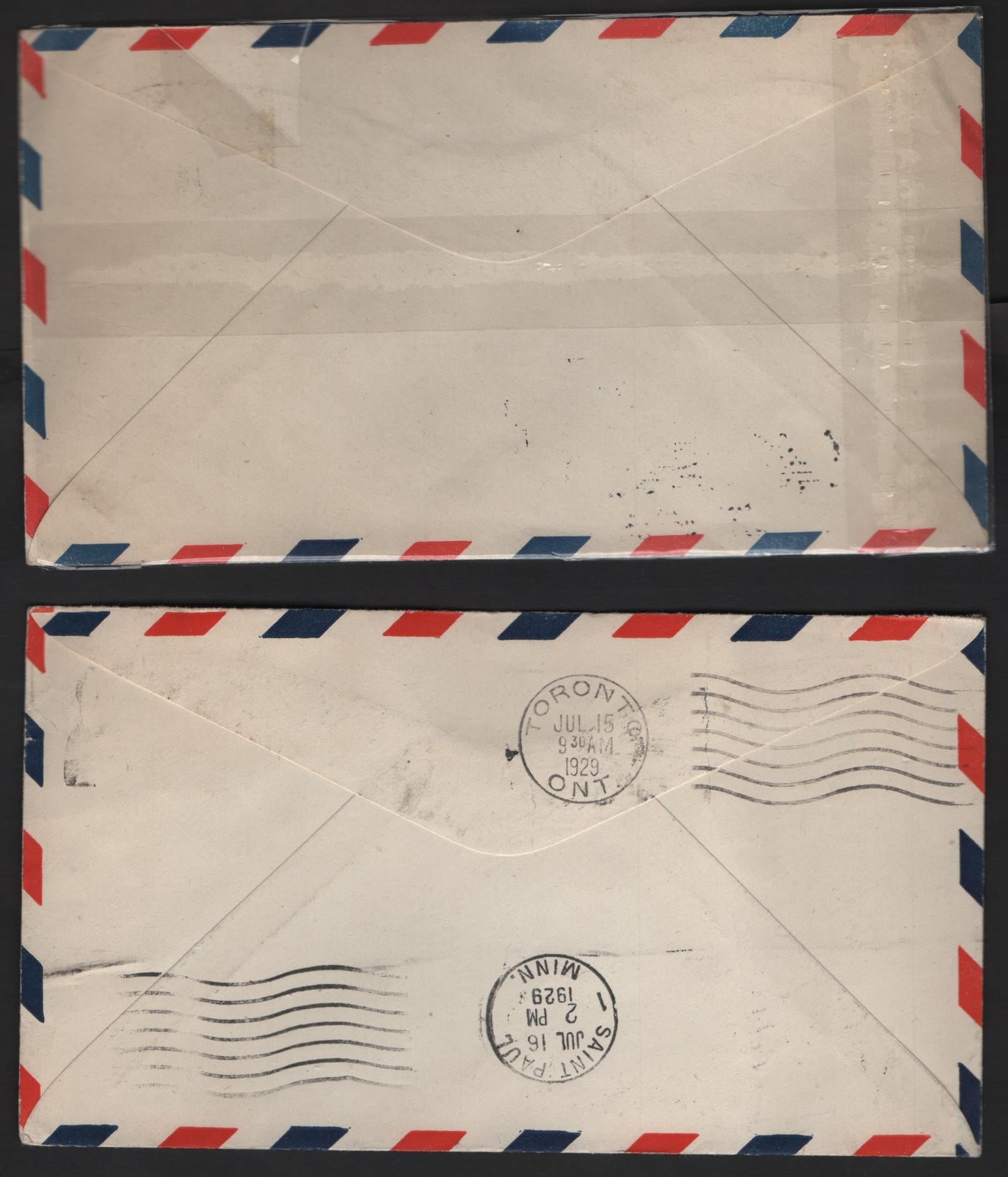 Lot 304 Canada #C1 5c Olive Brown Winged Figured & Globe, 1928 Airmail Issue, 4 Very Fine Used Covers, 1929 Toronto-Hamilton Windsor Detroit Flight, AAMC# 2945h, 2945c, 2945n & 2945k