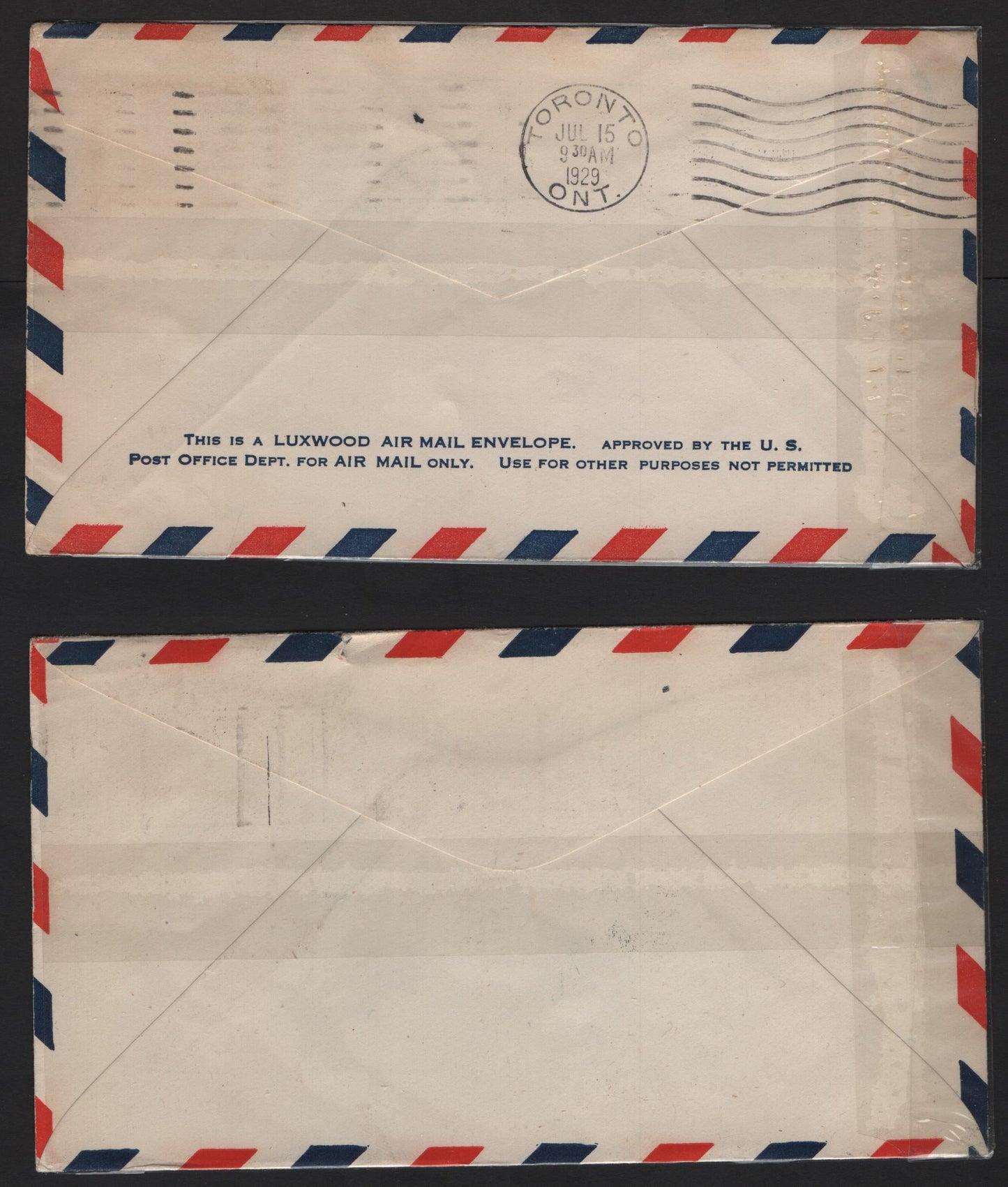 Lot 304 Canada #C1 5c Olive Brown Winged Figured & Globe, 1928 Airmail Issue, 4 Very Fine Used Covers, 1929 Toronto-Hamilton Windsor Detroit Flight, AAMC# 2945h, 2945c, 2945n & 2945k