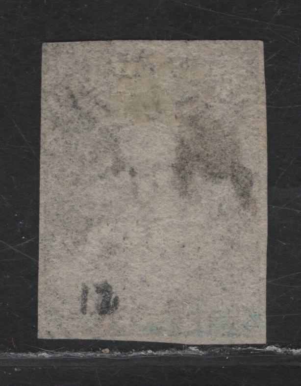 Lot 47 (C) New Zealand SG#41 6d Black Brown Queen Victoria, 1862-1864 Chalon Heads Issue, A Very Fine Used Imperf Single, 4 Clear Margins, Full On 1 Side, Close On 3, Light Face-Free Cancel.