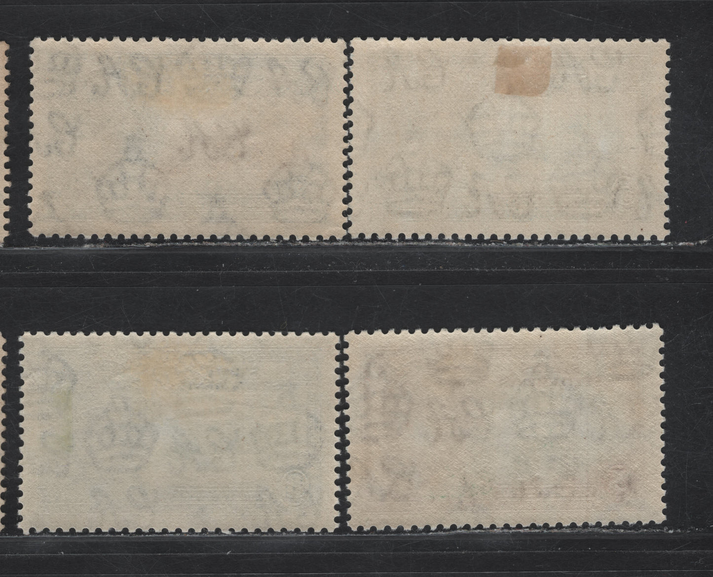 Lot 71 Straits Settlements SG#256-259 5c - 25c Ultramarine & Gray - Slate & Purple KGV & Windsor Castle, 1935 Silver Jubilee Issue, 4 VFOG Singles, Hinged Set