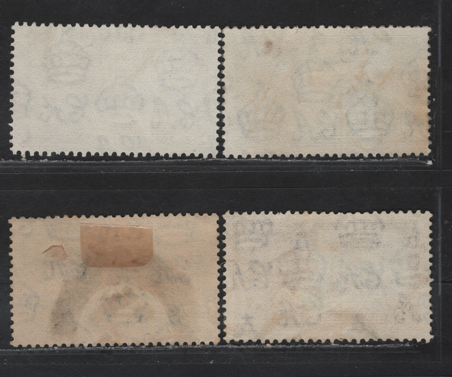 Lot 73 Straits Settlements SG#256-259 5c - 25c Ultramarine & Gray - Slate & Purple KGV & Windsor Castle, 1935 Silver Jubilee Issue, 4 Fine/Very Fine Used Singles