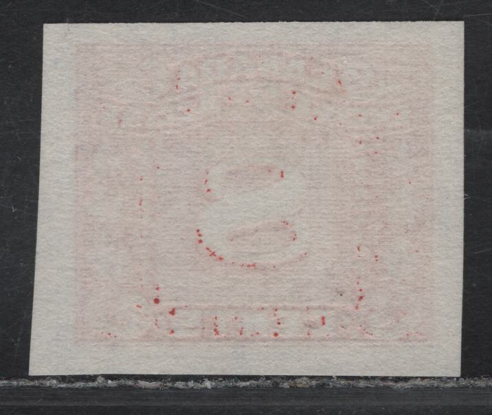 Lot 147 Canada Van Dam#FX102 8c Red Numeral, 1934-1948 Three Leaf Excise Tax, A FOG Imperf Single, Imperf, No Gum as Issued