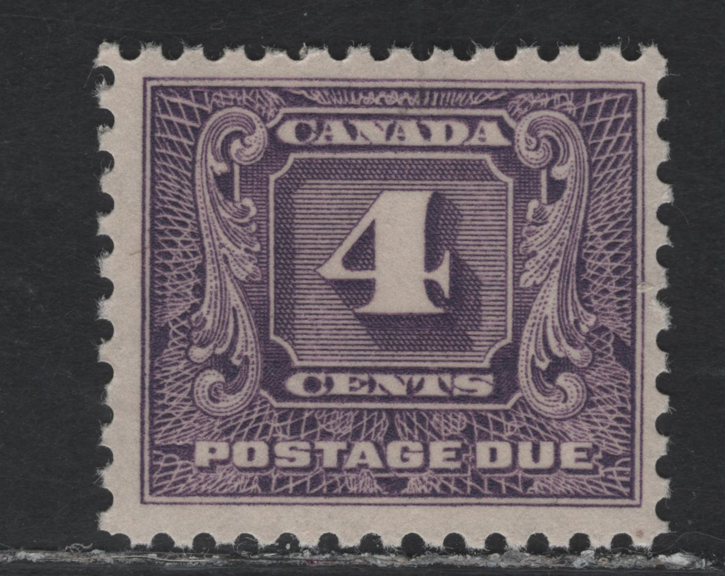 Canada #J8i 4c Light Reddish Violet Numeral, 1930-1932 2nd Postage Due Issue, A FNH Single, Paper BABN-D, Perf 10.9x10.8, 21.75x18.3mm Design Size.