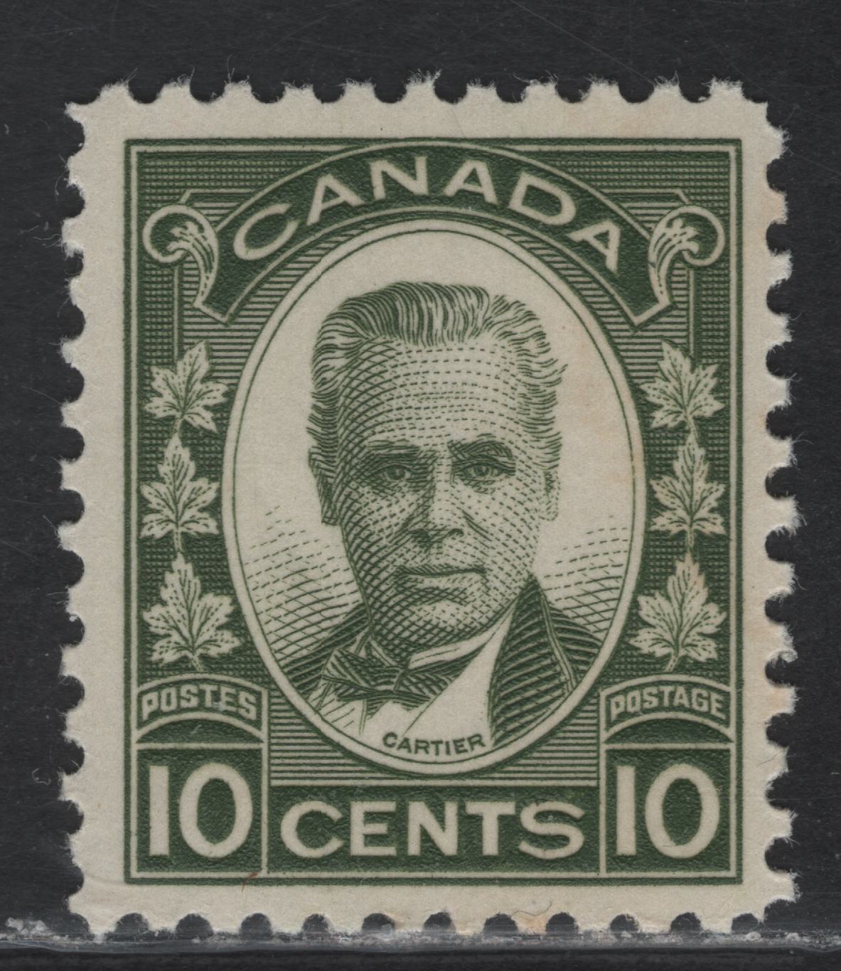 Lot 264 Canada #190 10c Olive Green George-Etienne Cartier, 1931 George-Etienne Cartier Issue, A FNH Single, Paper BABN-CC, Perf 10.8