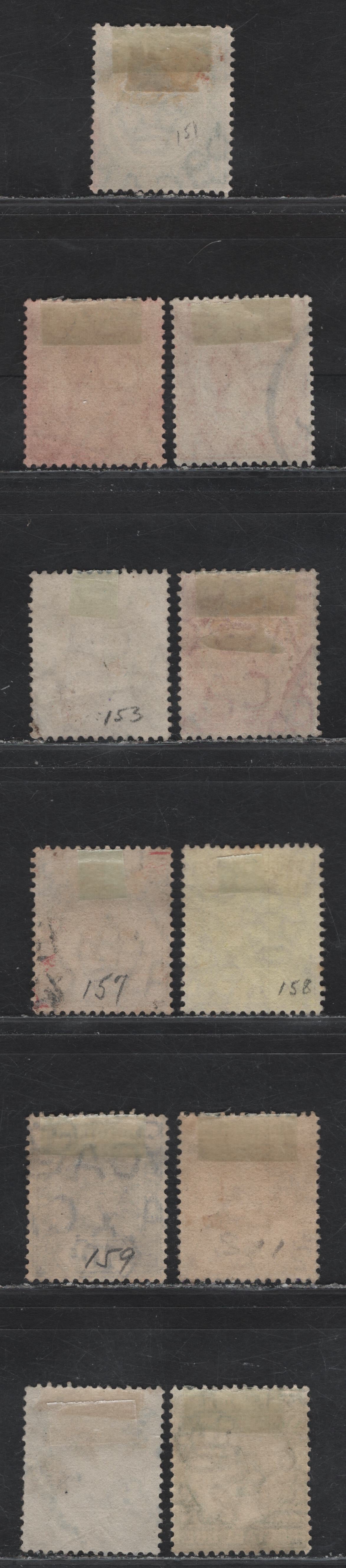 Lot 52 Malaya - Straits Settlements (C) SG#195, 196, 196a, 197-198, 201-203, D3, 205, 207 2c - 30c Green - Dull Purple & Orange King George V, 1912-1925 KGV Imperium Keyplates & Postage Dues, 11 Fine/Very Fine Used Singles