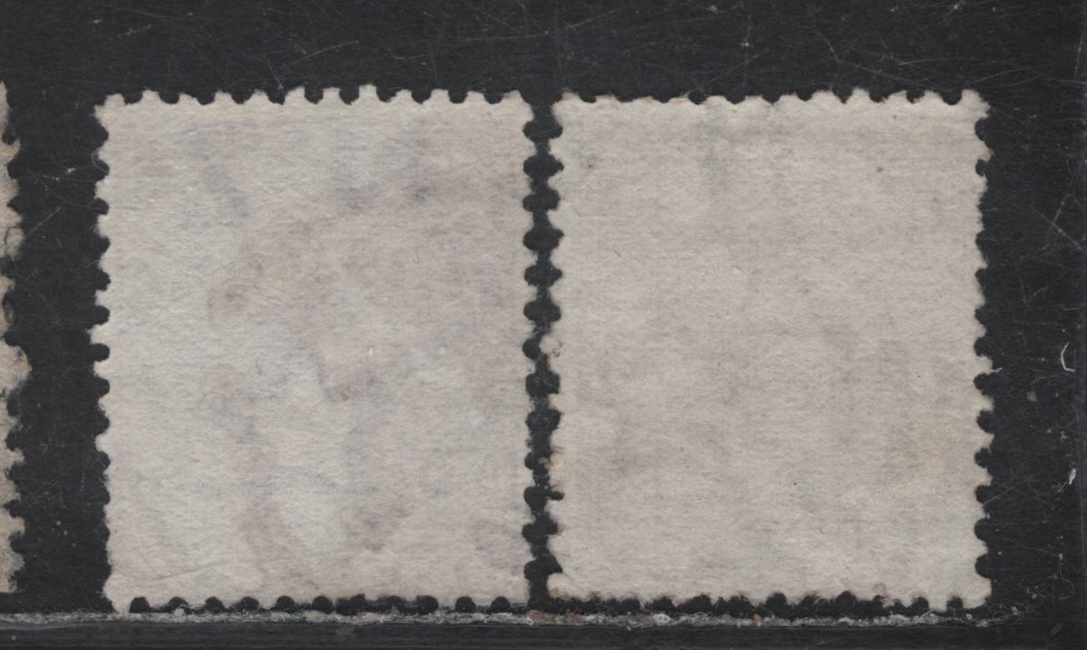 Lot 74 New Zealand (C) SG#180-181 1d - 2d Mauve Lilac - Rose Queen Victoria, 1878 Queen Victoria Sidefaces Issue, 2 Fine Used Singles, Perf 12x11.5